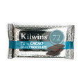 A single Kilwins 72% Cacao Dark Chocolate bar in its original silver and blue wrapper, shown on a plain white background.