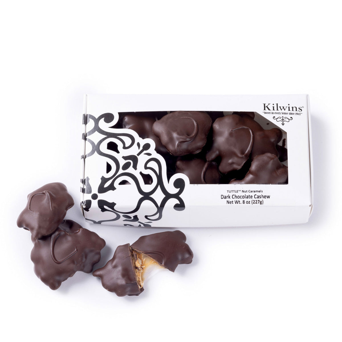 Dark Chocolate Cashew TUTTLE™ Nut Caramels