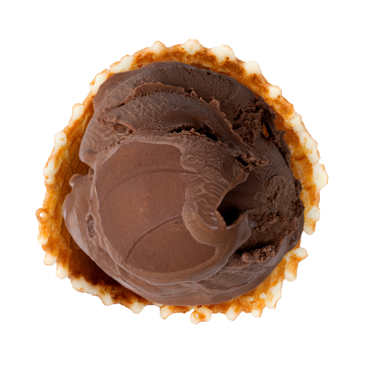 Rich, smooth chocolate ice cream with deep cocoa flavor in every bite.