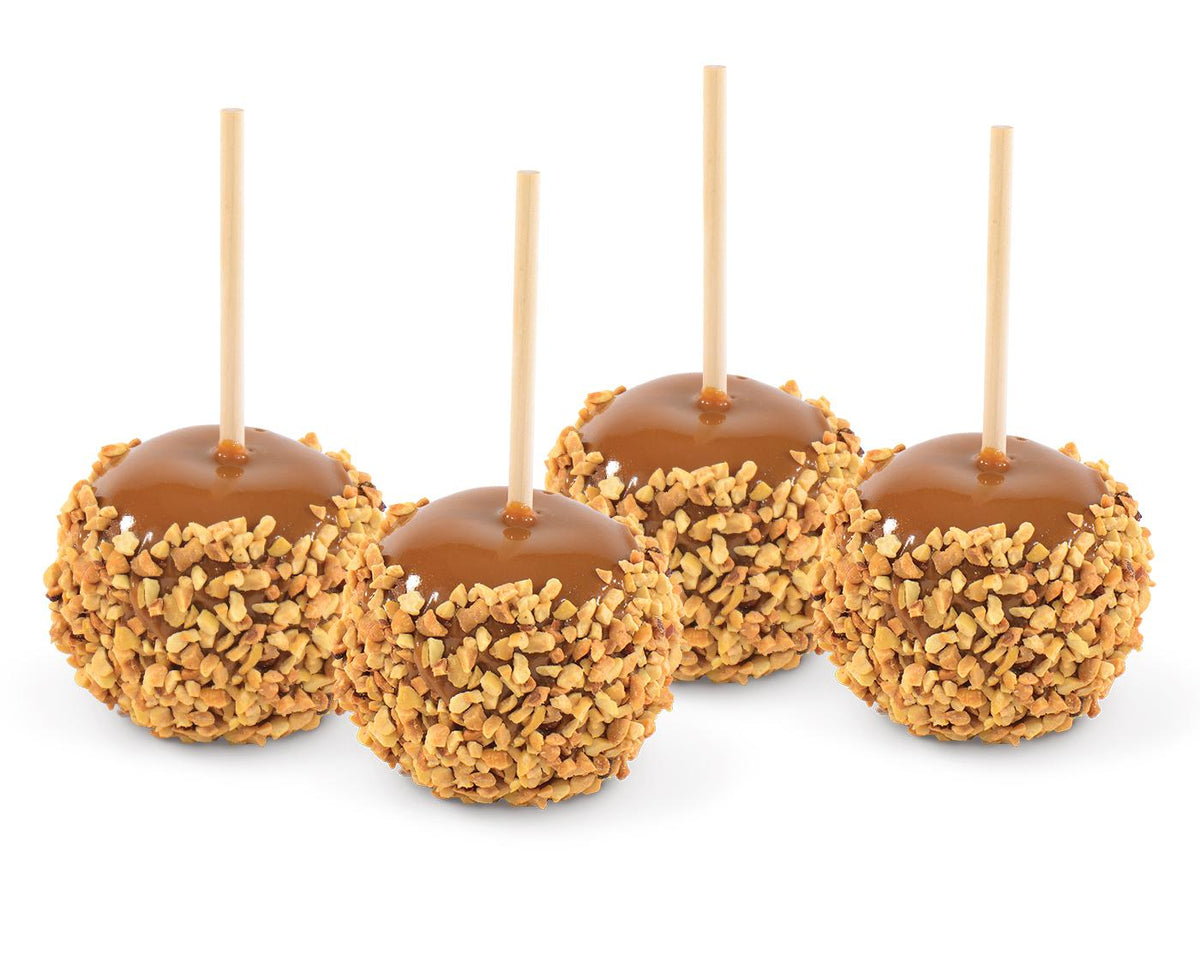 4 Pack Peanut Caramel Apples