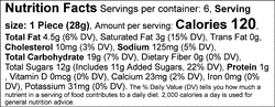 Nutrition facts for SKU 45035