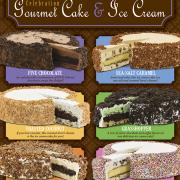 Graphic showing Ice Cream Cake flavors