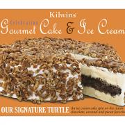 A picture of Kilwins Turtle Gourmet Cake and Ice Cream