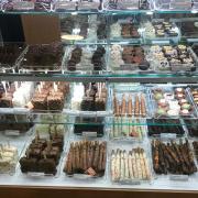 Picture of Made in Store Confections case at Kilwins San Antonio