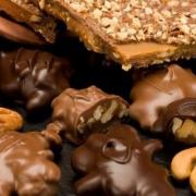 Picture of Kilwins Chocolate, tuttles, caramel, toffee, almond toffee, dark chocolate, truffle, fair trade