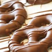 Closeup photo of Chocolate-Covered Pretzel Twists