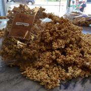 Photo of Caramel Corn on marble table