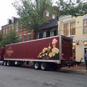 A picture of The Kilwins Alexandria store front and Kilwins truck