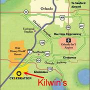 Map showing location of Kilwins Celebration, FL