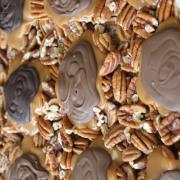 Photo of Pecan Snappers on tray full of Pecans