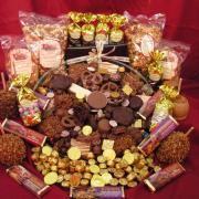 Photo of party platter with an array of Kilwins products