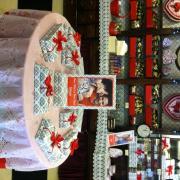 Photo of display table with Valentine's Day chocolates